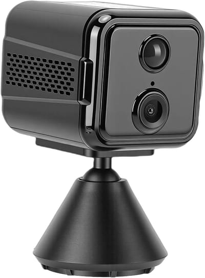Binnencamera Beveiliging - Thuiscamera WiFi - Huis Bewaken - Dual Band WiFi - 13 x 9 x 6 cm - Wit