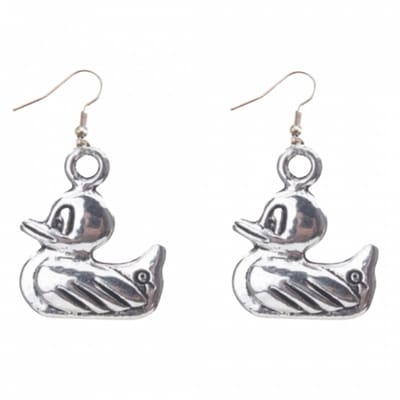 Oorbellen- Eendjes- zilver oorhaken - Charme Bijoux