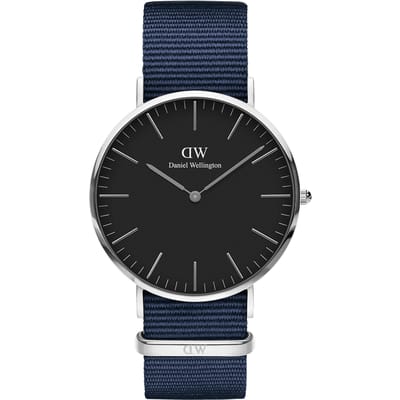 Daniel Wellington DW Watch Classic Bayswater Black Silver 40mm
