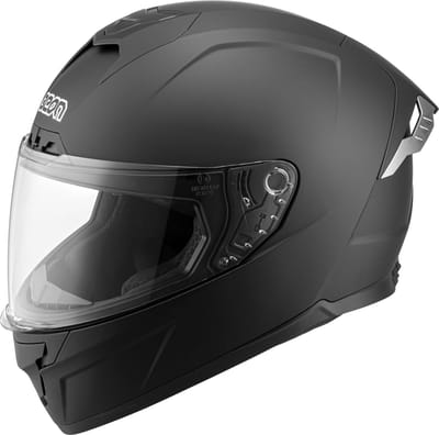 BEON B507 Motorhelm - XS - Integraalhelm met Zonnevizier - Geschikt voor Vespa, Scooter, Brommer, Motor en Snorfiets - Mat Zwart