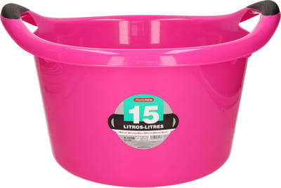 Plastic Forte Afwasbak - 15L - roze - 42 x 40 x 25 cm - met handvatten - teiltje