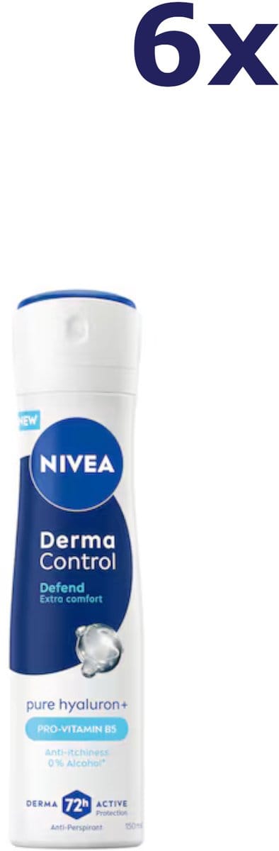 6x Nivea Deospray – Derma Control Defend 150 ml
