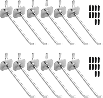 20 Stuks Perforatie Haakjes 10cm Metaal voor Perforatieplaten, Organisatie en Tentoonstellingen, Ideaal voor Diverse Toepassingen