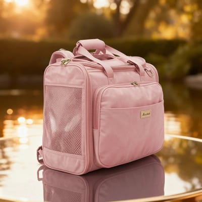 Sensidog 'GoTogether' draagtas - reistas of rugzak - oudroze - voor kleine honden tot 8kg en katten - stijlvolle hondentas / kattentas