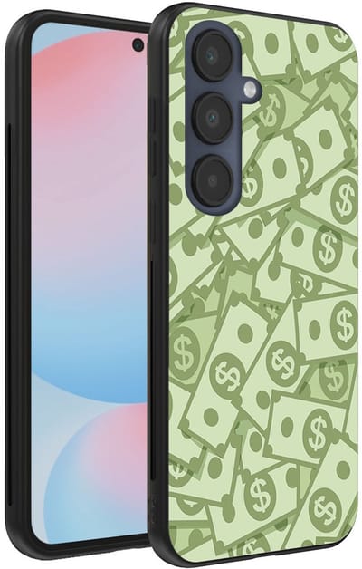 Smartphonica Telefoonhoesje Geschikt voor Samsung Galaxy S24 FE met Geld Opdruk - TPU Backcover Case With Money Design geschikt voor Samsung Galaxy S24 FE