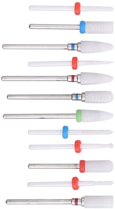 Vt products - Freesvijlen - Keramische Nagelborenset - 12-delige set voor
