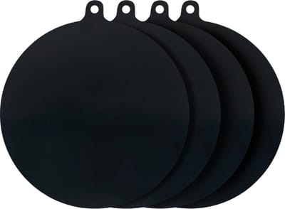 Purepeak Inductie Beschermer Mat Set 4 Stuks - 22 cm - Pannenbeschermers - Ronde Siliconen Matjes - Induction mate - Onderzetters Pannen - Tussenlegger - Zwart