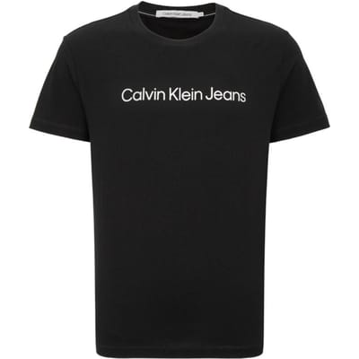 T-shirt à Manches Courtes Respirant Calvin Klein Classic avec Imprimé Lettres Homme Hauts Noir J323261BEH XL black