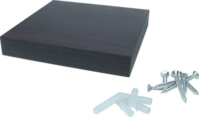 Zwevende Wandplank 24 x 24 cm Donkerbruin | Per Stuk