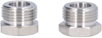 Dailygoods - Adapter Brewer - Roestvrij Staal - Onder Extreme Temperatuur - G5/8 - 1/4MFL - Voor Pneumatische Apparatuur - Duurzaam en Betrouwbaar