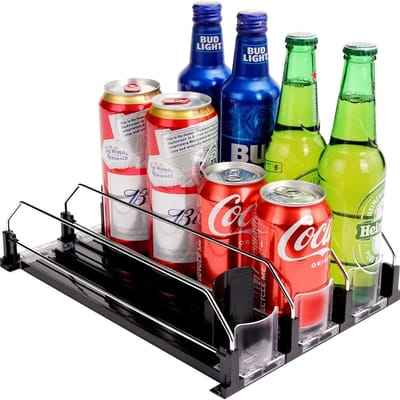 Famanu – Automatische blikjesdispenser voor koelkast, geschikt voor ca. 12 drankblikjes