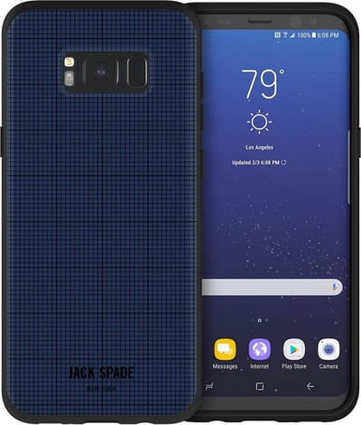 Kate Spade Jack Spade Graph-Check hoesje Navy voor Samsung Galaxy S8 Plus