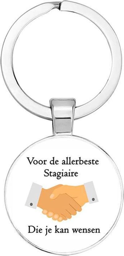 Akyol - Voor de allerbeste stagiaire die je kan wensen Sleutelhanger - Afscheidscadeau stagiaire - Afscheid stagiaire - Cadeau stagiaire - Stagiair - Stagiaires - Leuk kado voor iemand die stage loopt - 2,5 x 2,5 CM