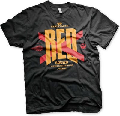 Star Wars Heren Tshirt -S- Red Squad Zwart