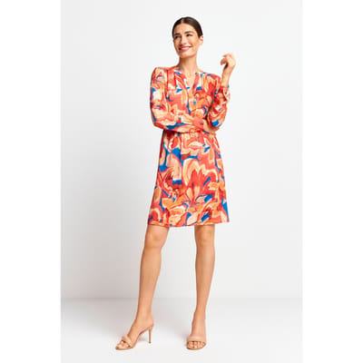 Rich & Royal Printed Mini Dress Cherry Tomato Maat: 40 | Mini Jurken Outlet | Dames