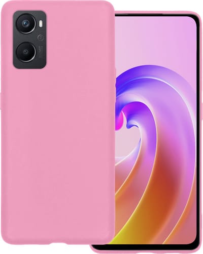 Hoesje Geschikt voor OPPO A76 - Sterk & Shockproof - Hoes Cover - Siliconen Case - Lichtroze
