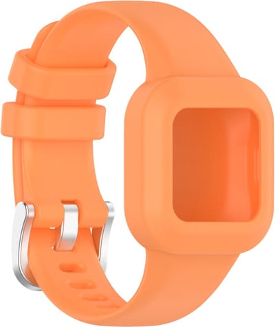 By Qubix - Siliconen one color bandje - Oranje - Geschikt voor Garmin Vivofit Junior 3
