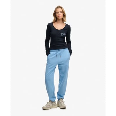 Superdry - Athletic Button Down Longsleeve Top - Dames - Lange mouwen shirts