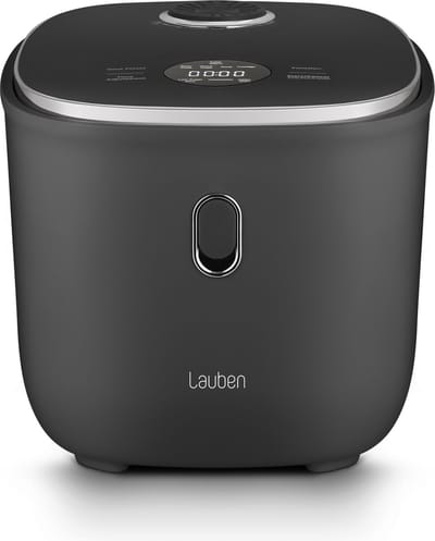 Lauben Rice Cooker - 3L- Rijstkoker - Stoomkoker - Rijstkoker met lage suikerfunctie - 605W - Zwart