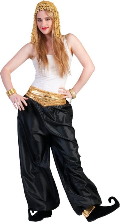 1001 Nacht & Arabisch & Midden-Oosten Kostuum | Zwarte Oosterse Broek | Vrouw | One Size | Carnaval kostuum | Verkleedkleding