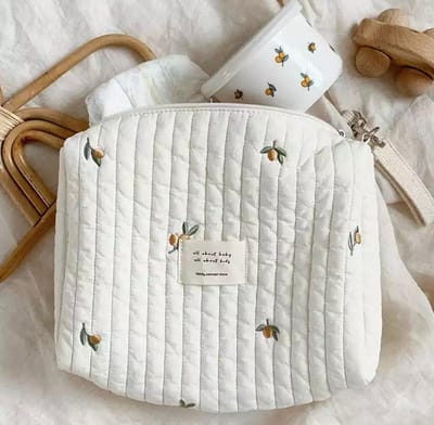 Luieretui - Toilettas - Baby - Opbergtas - Mom bag - Organizer - Kraamkado - Make-up tas - Groot - Olijf - Beige
