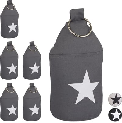 6x deurstopper ster - deurvastzetter - deurstop met handvat - deurbuffer - stof