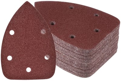 Dailygoods- Schuurpapier Set 50 Stuks - Schuurpapier Driehoek - Korrel 60-3000 - Aluminiumoxide - Antistatisch - Geschikt voor Hout en Metaal - Schuurbladen