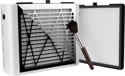 Nexvo®Nagel Afzuiger - Stofafzuiger Nagels Met 2 instelbare Snelheden - Stofafzuiging - Wit - 28cm x 18cm x 8cm