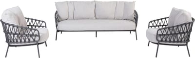 4 Seasons Calpi stoel-bank loungeset - 3-delig
