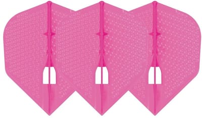 L-Style Champagne L3 Shape Dimple Pearl Pink - Dart Flights