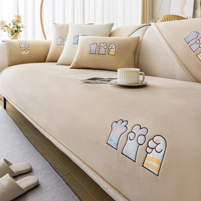Zachte Pluche Bankhoes voor Woonkamer Antislip Universele Bankhoezen Rug Bankhanddoek Hoekbankmat Meubelbeschermer 1pc 30x50 pillowcase