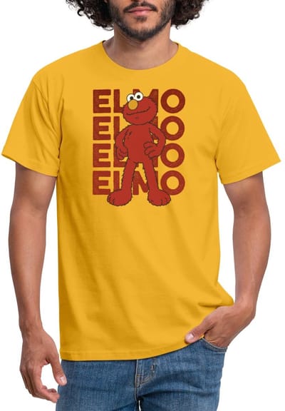 Sesamstraat Elmo Pose T-Shirt Heren