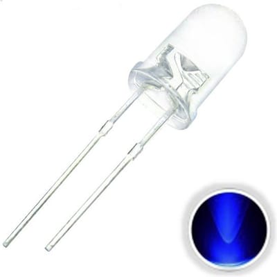OTRONIC® 10x LED Diode Transparant 5mm Ultraviolet 3V