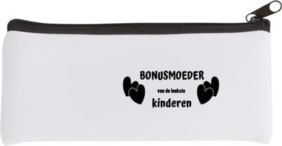 Akyol - bonusmoeder van de leukste kinderen Etui - Moeder - de leukste bonusmama - moeder cadeautjes - moederdag - verjaardag - geschenk - kado - 20 bij 9 cm