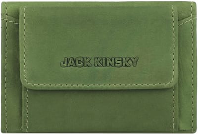 Jack Kinsky Aruba Portemonnee RFID-bescherming Leer 9.5 cm - Jongens - Horizontaal - apfel