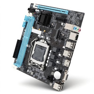 aladdien H61 Moederbord - Micro ATX Gaming Moederbord - Dual Channel DDR3 - Compatibel met LGA 1155 - Geschikt voor I3 I5 I7 - 16 GB Geheugen