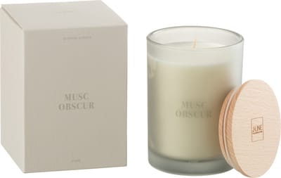 J-Line geurkaars Accords Essentiels - Musc Obscur - blauw - 38U