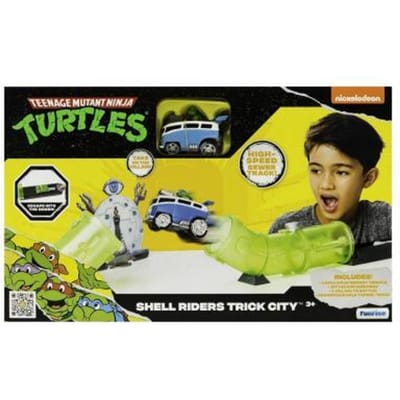 Teenage Mutant Ninja Turtles Shell Riders speelset met 1:64 metalen auto Actiefiguren en superhelden