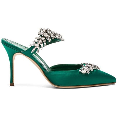 Satijnen Lurum Pumps Dazzle Kristal Muiltjes Enkelbandjes Slip-On Puntige Neus Stiletto Strass Sandalen Voor Dames Hoge Hakken Schoenen 35 gray