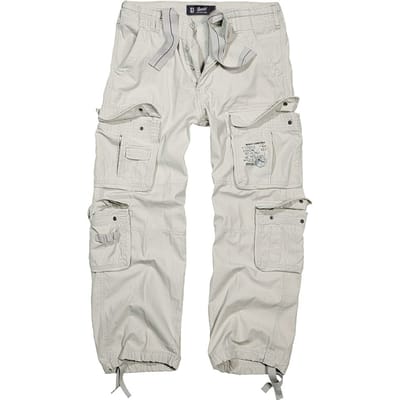 Brandit Cargobroek - Pure Vintage Trouser - S tot 5XL - voor Mannen - gebroken wit