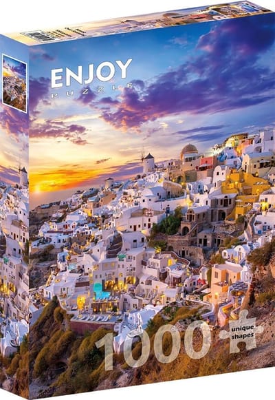 Puzzel 1000 Stukjes - Landschap Puzzel - Ontspanning Thuis - Gedetailleerd Afbeelding - 68 x 48 cm - Zonsondergang