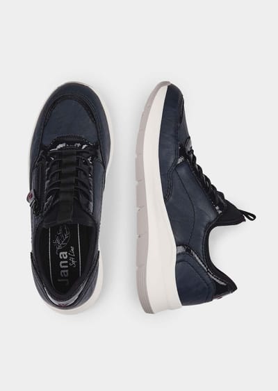 Schoenen met verwisselbaar voetbed - marine - Gr. 42 van Goldner Fashion