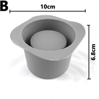 Bloempot Siliconen Mal Beton Cement Bloempot Mal Aromatherapie Gips Mal Handgemaakte Klei Bloempot Mal gray