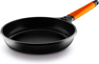 Inductie koekenpan - Anti-aanbak pan - Dagelijks koken - Afneembaar handvat - 24 cm - Oranje