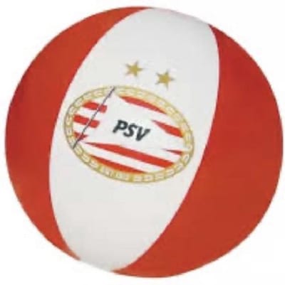 PSV opblaasbare strandbal - Rood / Wit / Goud - Kunststof - 51 cm - PSV - Voetbalclub - Voetbal - Strand - Beachbal - Speelgoed - Zomer