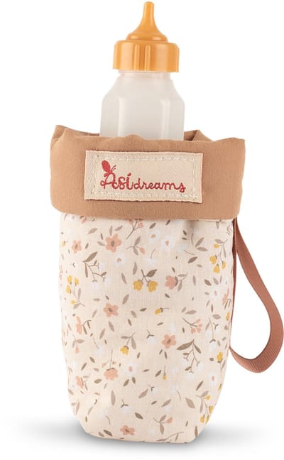 ASI DREAMS Poppen Accessoires - Flesdraagtasje Met Fles - Teresa Collectie