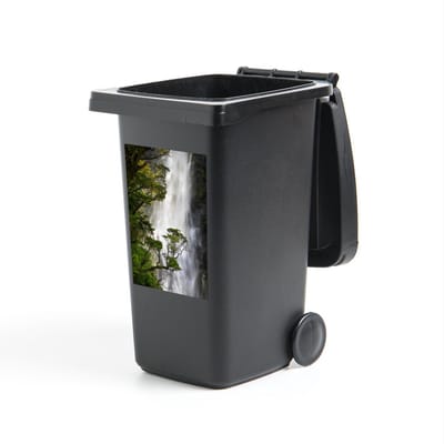 Container sticker Nationaal park Arthur's Pass - Waterval in het Nationaal park Arthur's Pass op South-Island - 40x60 cm - kliko sticker - weerbestendige containersticker