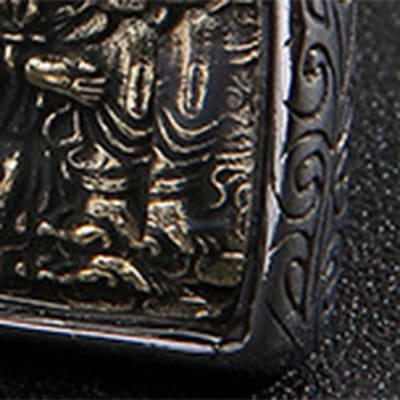 Boeddha Hanger Boogsnede Etnische Stijl Mooi Praktisch Roestvrijstalen Sieraden voor Amulet gray