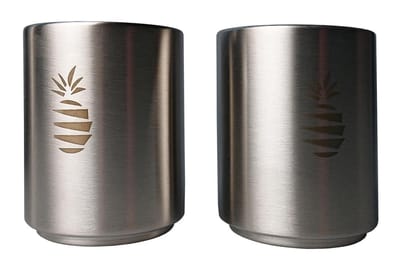 TQ4U Multifunctionele kleine bekers | RVS | Ø 60 mm x 80 mm hoog | 2 STUKS