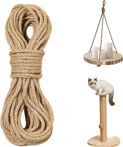 Natuurlijk Jute Touw 8mm 20m - Sterk Garen voor Tuinieren en Knutselen